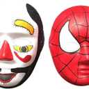 12 Pcs DIY White Mask, Halloween White DIY Masks,Plain Mask Paper Full Face Opera Masquerade Masks