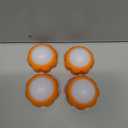 4 Pack Halloween LED Pumpkin Lights Battery Operated, Remote Control Always On/Colorful Candlelight Ambient Light Multi-Function Timing Bedside Light for Bedroom