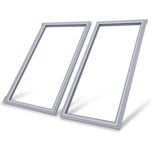 Luckman Pack of 2 Upgeaded W10830274 Refrigerator Door Gasket for Whirlpool Kitchen-aid Part 32.09"x16.93" Refrigerator Seals Replacement, Fridge Door Gasket Replace W10294127,W10443273,4454925-Gray