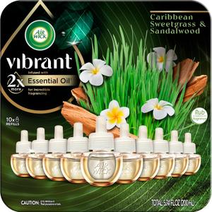 Air Wick Scented Oils 10 Pcs, Sweetgrass & Sandalwood Air Wick Scented Oils 10 Pcs, Sweetgrass & Sandalwood
