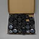 28 Pcs Chair Leg Sliders for Carpet, Round Chair Glides, Silicone Furniture Leg Protectors Caps, Carpet Protectors Table Feet Covers Cups, Teflon Furniture Pads Sliders (Fit:13/16" ~ 1-3/16")
