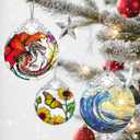 Stained Glass Ornament, Christmas Ornament, Hanging Ornaments for Home Decor & Christmas Tree Ornaments  Exquisite Holiday Decor, Xmas Gifts & Holiday Present - Fantasy Dragon
