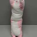 Cute Cat Plush Long Body Pillow  Soft Cartoon Stuffed Animal Doll, Kawaii Cat Plushie Cuddle Toy Gift for Kids, Girls & Girlfriend (Pink, 19.7 Inch)