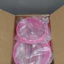 Front Grille Mesh Inserts & Headlight Cover for Jeep Wrangler JL JLU Sport & Sport S Only 2018-2023 Exterior Accessories Clip-in Grille Guard Cover Headlight Bezels Trim Ring (Pink 9PCS)