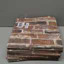 20PCS 3D Wall Panels Peel and Stick Foam 3D Brick Wallpaper Peel and Stick Red Faux Stone Wall Panel Self-Adhesive Wallpaper (20PCS, Red)