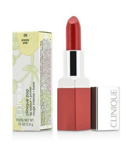 Clinique Pop Lip Color + Primer, No. 06 Poppy, 0.13 Oz