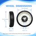 115-4695 Lawn Mower Rear Wheels Replaces Toro 115-4695 138-3216 - Drive Wheel Plastic Gear Assebmly 8" Compatible with 20332 20333 20334 22" Recycler Push Lawn Mower - 2 Pack