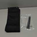 Soft Black Fabric Strip 6 Inch And 220 Inches Long. Both Ends Feature Two Metal Grommet Holes For Attachment. No Pockets, Stitching, Covering, Securing, Or Protective Fabric Panel.