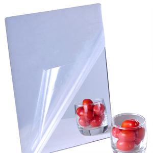 iCAGY Acrylic Self Adhesive Mirror Sheet for Wall, Plastic Non Glass Sticky Kid Safety Mirror Tiles for Wall Rectangle 13.5x17.5 inch 1Pcs (17.5"L x 13.5"W)