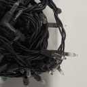 Clear Christmas Lights 25FT 100 Incandescent Bulbs Warm White Mini Lights with Black Wire for Christmas Tree, Garland, Thanksgiving, Wedding, Party, Home, Indoor & Outdoor Festival Decoration