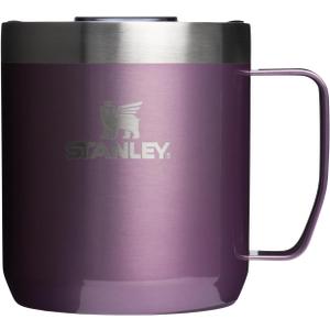 STANLEY Everyday Camp Mug | Drink Through Lid | Cup for Coffee, Tea and Drinks | Insulated Stainless Steel Coffee Mug | BPA-Free (12 Ounces, Wisteria Shine)