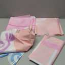 4 Pcs Pastel Candy Christmas Gingerbread Door Covers Decoration Xmas Pink Gingerbread House Candy Door Backdrop Christmas Photo Booth Props Porch Sign for Holiday Classroom Home Party Decor