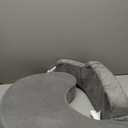 My Brest Friend Nursing Pillow - Deluxe - Enhanced Comfort w/ Slipcover - Ergonomic Breastfeeding Pillow For Ultimate Support For Mom & Baby - Adjustable Pillow W/ Handy Side Pocket, Evening Grey
