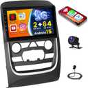 [64G] Hikity for Dodge Durango 2014-2020 Android 15 Car Stereo, 9" Touch Screen Car Radio Wireless Carplay Android Auto Mirror Link GPS 5G WiFi Bluetooth SWC Backup Cam EQ/FM Radio MIC 1280P