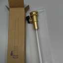 Brass RV Water Tank Filler - W/Shutoff Valve Eliminate Line Backflow Lead-Free Bevelled 5/8" Fill Tube Hand Tool Taps
