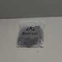 Sunzel Flare Leggings, Crossover Yoga Pants for Women with Tummy Control, High-Waisted and Wide Leg 34" Black X-Small