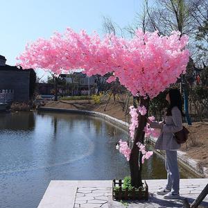 Artificial Cherry Blossom Trees Faux Cherry Blossom Tree White Tree for Office Home Wedding Office Living Room House Indoor Outdoor Decor,04,120x100cm