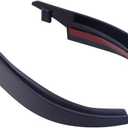 beler 1Pair ABS Roof Hard-Top Water Rain Groove Diverter Guard Slot Gutter Extender Fit for Jeep Wrangler JK 2007-2017