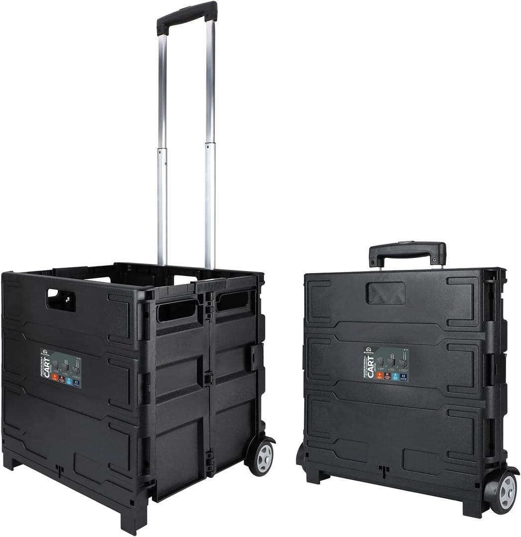Olympia Tools 85-010 Grand Pack-N-Roll Portable Tools Carrier with Telescopic Handle, 80 Lb. Load Capacity, Black 2025 New Version