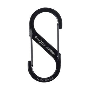 Nite Ize S-Biner Dual Carabiner Stainless Steel, Size 1, Black, 6 count (Pack of 3)
