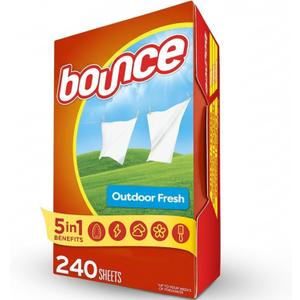 Bounce Fabric Softener Sheets, Outdoor Fresh Scent, 240 Count