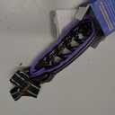 Mayerzon Martingale No Pull Collar for Medium Large Dogs, Patented Anti Pull Dog Collar with Buckle for Walking Training, with Neoprene Padding and Reflective Stitching, Adjustable(Purple Trim, M)