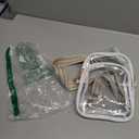 HULISEN Clear Sling Bag for Stadium Events, Clear Purse for Women, Stadium Approved Crossbody Handbag for Concerts Sports Fan