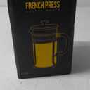 French Press Coffee Maker 304 Stainless Steel Coffee Press,with 4 Filters System, Heat Resistant Thickness Borosilicate French Press Glass, BPA-Free Brewed Tea Pot Coffee Plunger(Copper 12oz) (Silvery)