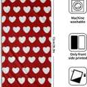 Miaoquhe Valentines Day Red White Heart Love Kitchen Towels Set of 2 Romantic Bathroom Towels 14"x28" Valentines Hand Towels Quick Dry Soft Wedding Decorative Fingertip Towel for Home Spa Hotel