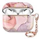 ZEKICE Compatible with AirPod Pro 2nd/1st Generation Case Cover Protective Shockproof Hard Cover Shell with Rose Gold Keychain, Case for Girl Women Men (Animals Leopard)