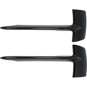 2Pcs Black Front Driver and Passenger Side Bumper Grille Molding for BMW | for BMW X5 F15 2014-2017