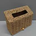 Unjumbly Hand Towel Box Cover, Designed for Kleenex Disposable Hand Towels, Paper Rope Tissue Box for Bathroom, Powder Room, Bedroom (Brown)