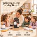 Junkin 2 Pcs Magnetic Board for Wall 9" x 11" Magnet Bulletin Memo Board Wall Mount Display Sheet for School Classroom Travel Souvenir Magnets Notes Photos Home Office Supplies
