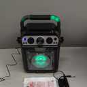 Singing Machine SML682BTBK Groove Cube Karaoke Player with Bluetooth and Echo Control, Battery Powered, Black