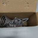 Juegoal Star Tree Topper with 20 LED Lights, Metal Silver Lighted Treetop Ornaments, Battery Powered Light Up Christmas Tree Decorations, 6.5 x 6.5 Inches