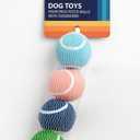 Dog Toys Four Pack Fetch Balls With Squeakers