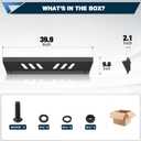Front Bumper Skid Plate for Wrangler JL/JLU 2018-2025, Gladiator JT 2020-2025, Heavy-Duty Carbon Steel with E-Coating & Powder-Coated Finish
