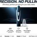 Ear and Nose Hair Trimmer Clippers: 2026 Professional Painless Eyebrow & Facial Hair Trimmers Remover for Men Women, Battery Operated Nasal Clipper, Dual Edge Waterproof Blades for Easy Clean, Black