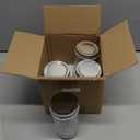 12 oz/350 ml Clear Glass Storage Canister with Airtight Lid, 4 Pack Cute Decorative Mason Container Jar for Salad, Overnight Oats, Snacks, Yogurt, Cereal, Fruit, Spice, Sugar, Coffee