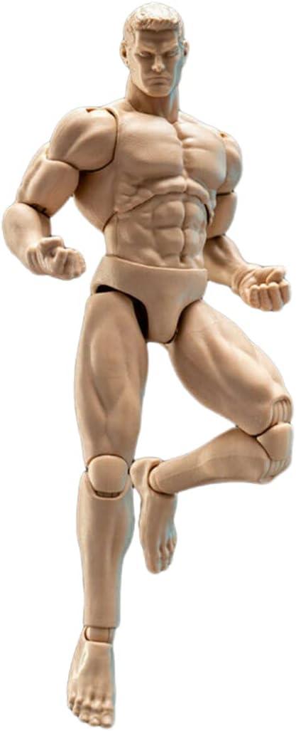 1/12 Scale Male Action Figure,6inch Male Flexible Muscular Strong Miniature Figure Body Doll Collectible