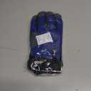 Vgo... Men's Winter Work Gloves,Waterproof,Impact Reducing,Leather Palm,Touchscreen for Construction,Cold Storage,Outdoor (Blue, L)