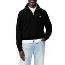 Lacoste Men's Zip-Up High Neck Interlock Sweatshirt, Black, XX-Large