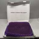 Purple Royal Seat Cushion, Portable 2 Inch Gel Seat Cushion, GelFlex Grid