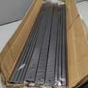 26 Pack Deck Balusters 32.25'' Bow Baluster, Black Metal Deck Spindle and Stairs Railing with Screws,Hollow Rectangle Deck Balusters for Deck Railing Porch(32.25x1.2x0.4Inch)