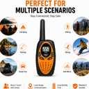 Walkie Talkies 4 Pack for Adults Long Range, Clear Audio, Two-Way Radio for Camping, Hiking, Skiing, Fishing, Road Trips, Family Communication, Emergency Use