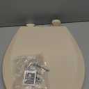 Bemis 500EC 068 Molded Wood Round Toilet Seat with Easy Clean and Change Hinge, 1 Pack, Fawn Beige