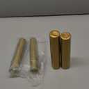 Blulu 120 Pcs Wine Sealer for Bottles PVC Heat Shrink Capsules Bottle Caps for Wine Making Cellars and Home Use (Gold)