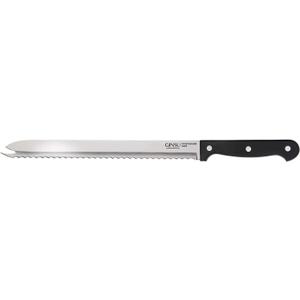 GINSU Kiso 8-Inch Serrated Chefs Knife - Stainless Steel Blade, Easy to Clean, Modern Design with Comfort Handle, Comfortable and Safe for All Your Kitchen Needs