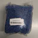 LuxUrux Toilet Lid Cover, Extra-Soft Plush Seat Washable Shaggy Microfiber Standard Toilet Lid Covers for Bathroom Machine Wash & Dry (18x18 inches, Blue)