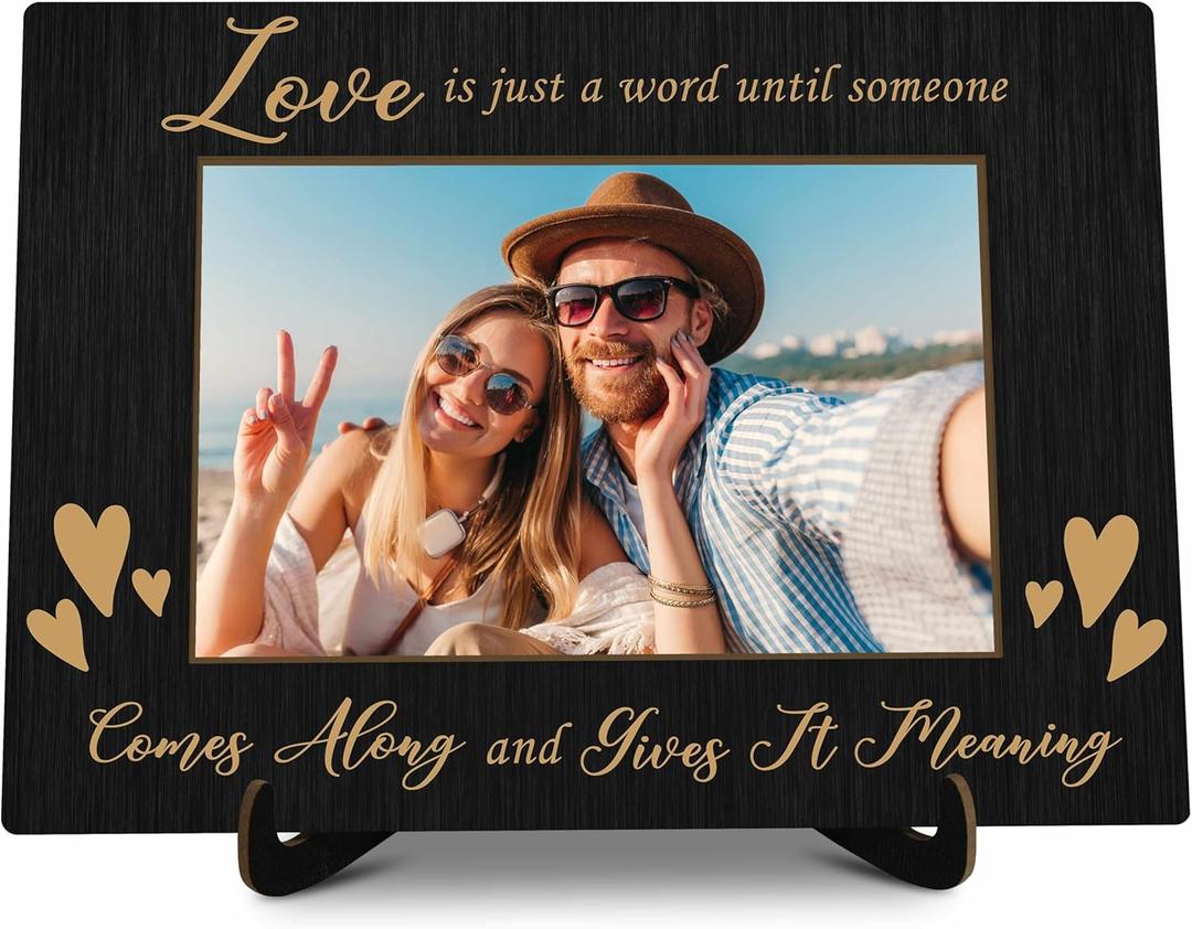 KFNER Love Picture Frame, Love Frames for Couples, Valentine's Day Photo Frame Gifts for Couples Newlyweds Wife Husband Engaged Couples Girlfriend Boyfriend, Anniversary Wedding Gifts for Her Him -27